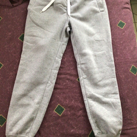 A pair of grey joggers, size: LARGE - Picture 2 of 2